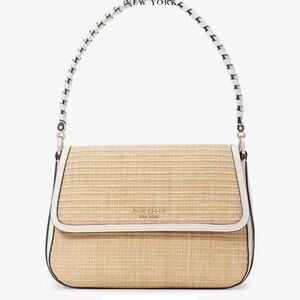 Kate Spade Hudson Straw Medium Shoulder Bag